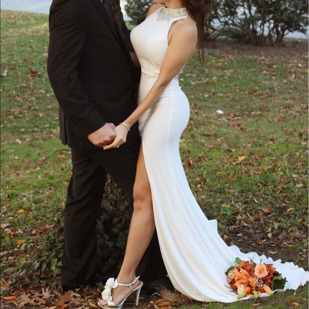 Long white Jovani Gown